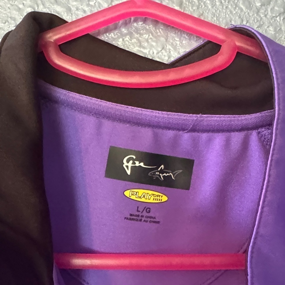 Women's Purple Polo Shirt - Picture 3 of 5
